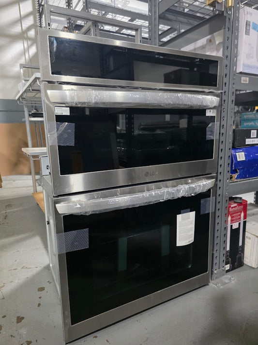 LG - WCEP6427F /00 - 1.7/4.7 cu. ft. Smart Combination Wall Oven with InstaView®, True Convection, Air Fry, and Steam Sous Vide