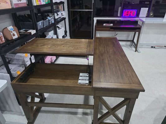 Bayside Furnishings Burke Corner Desk with Lift