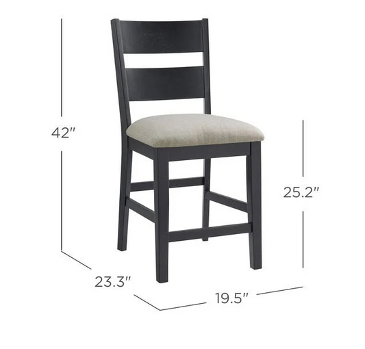 Easton Bayside - Black Counter height chair