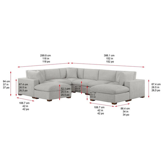 Thomasville Lowell 8-piece Modular Sectional
