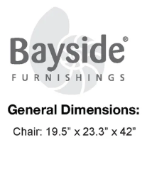 Easton Bayside - Black Counter height chair