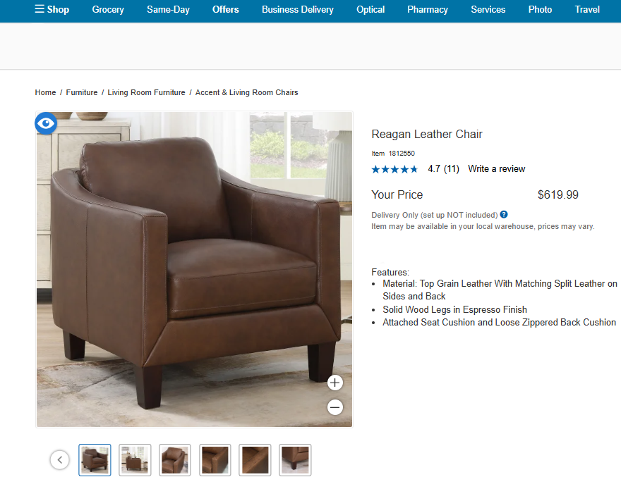 Reagan Leather Chair