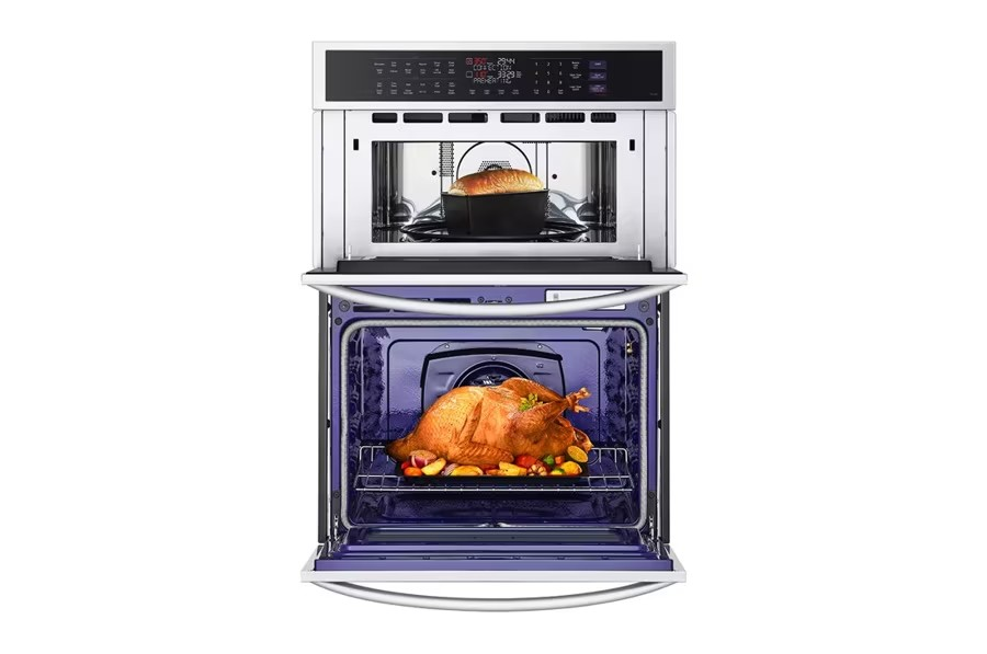 LG - WCEP6427F /00 - 1.7/4.7 cu. ft. Smart Combination Wall Oven with InstaView®, True Convection, Air Fry, and Steam Sous Vide