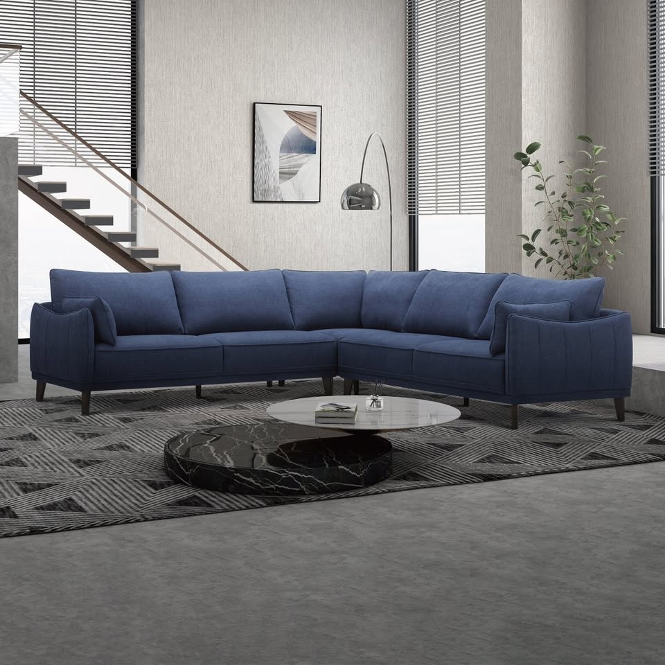 Gilman Creek Gemma Fabric Sectional - Blue