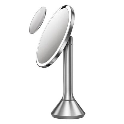 Simplehuman 8” Round LED Sensor Mirror with 5x and 10x Magnification &nbsp;Model ST3200