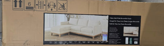 Evelynne Fabric Sectional with Ottoman – In-Box