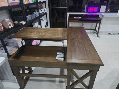 Bayside Furnishings Burke Corner Desk with Lift