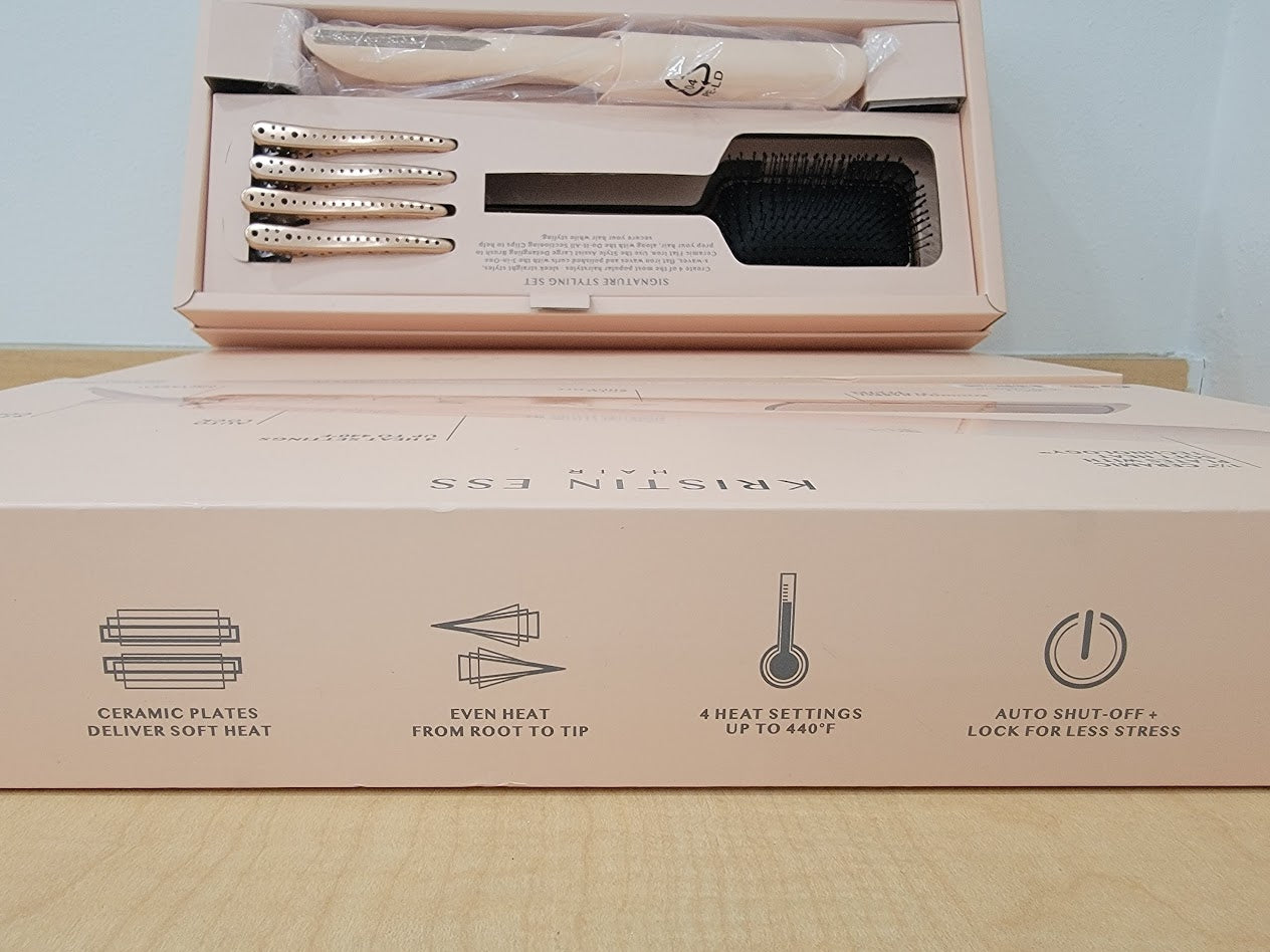 Kristin Ess Hair Signature Styling Set 3-in-1 Ceramic Flat Iron