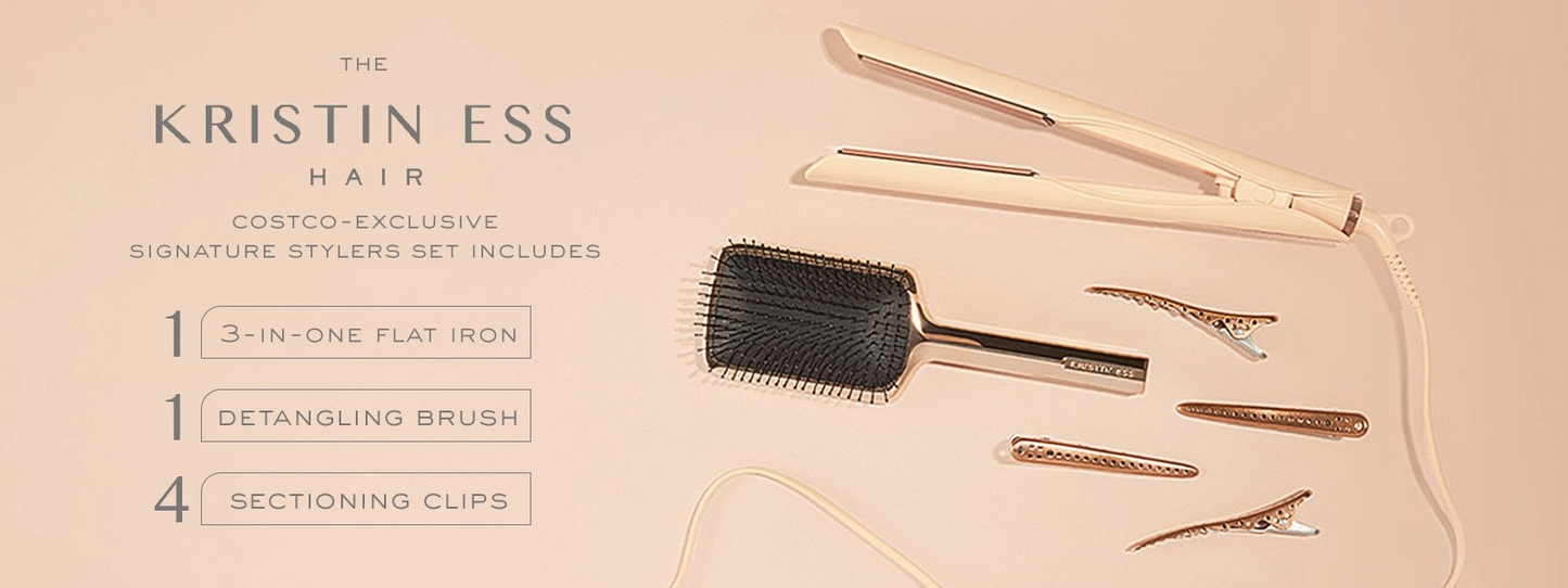 Kristin Ess Hair Signature Styling Set 3-in-1 Ceramic Flat Iron