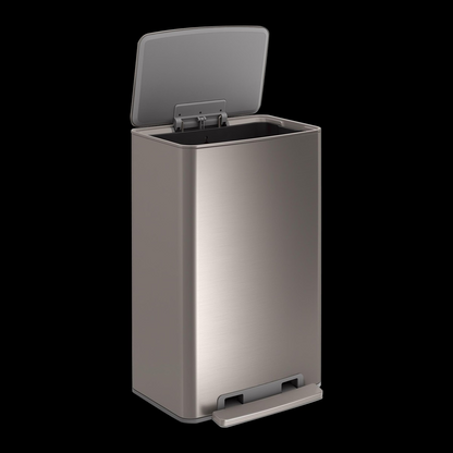 Kohler Rectangular Step Trash Can, 47 L, Stainless Steel