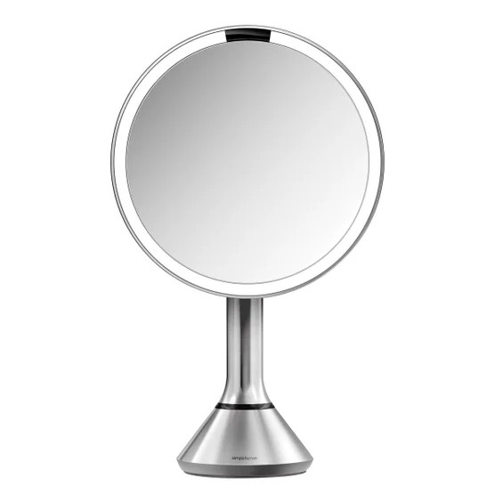 Simplehuman 8” Round LED Sensor Mirror with 5x and 10x Magnification &nbsp;Model ST3200