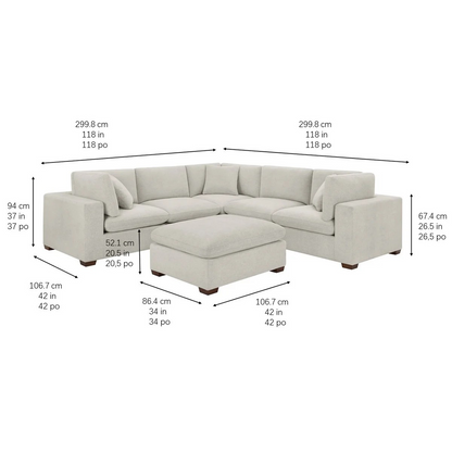 Thomasville Lowell 6-piece Modular Sectional