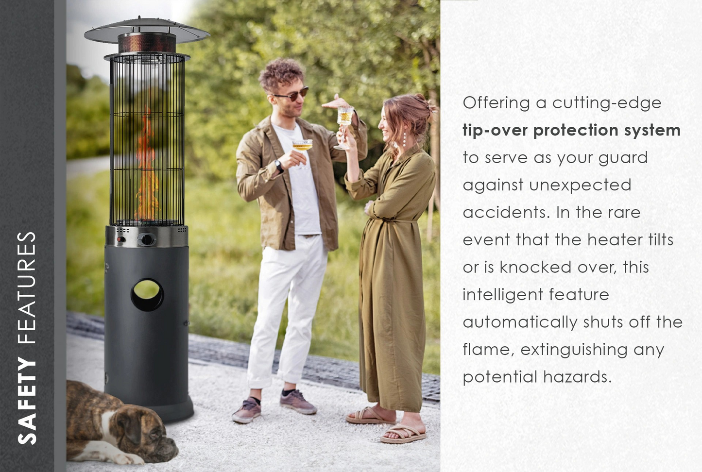 Fire Sense Spiral Flame Patio Heater