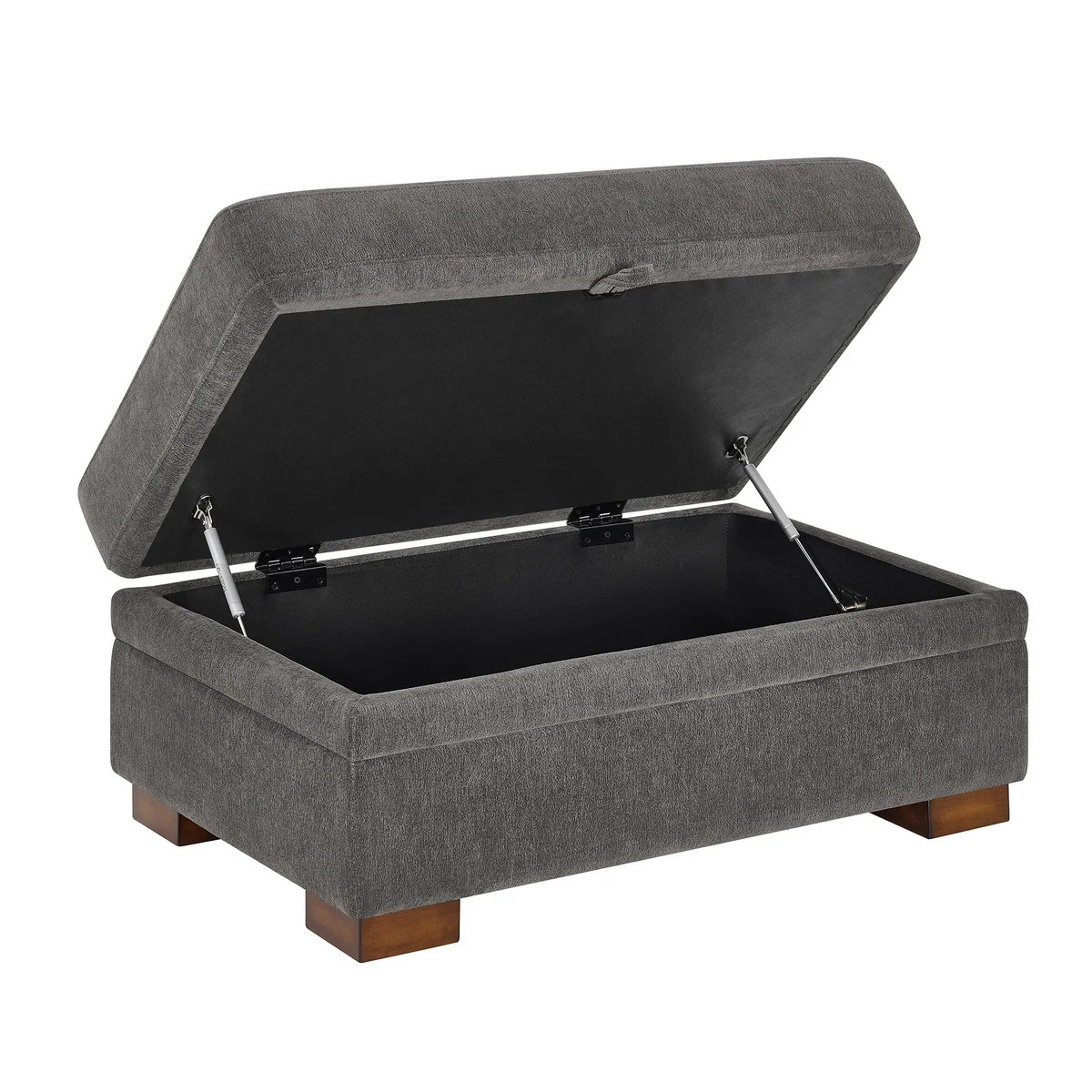 Thomasville Merran Fabric Sectional with Storage Seats and Storage Ottoman– In-Box