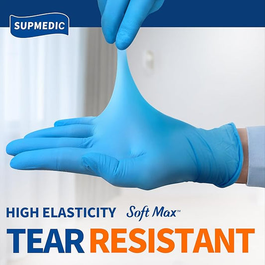 100 Nitrile Gloves Blue Powder Free Latex Free Disposable Pack