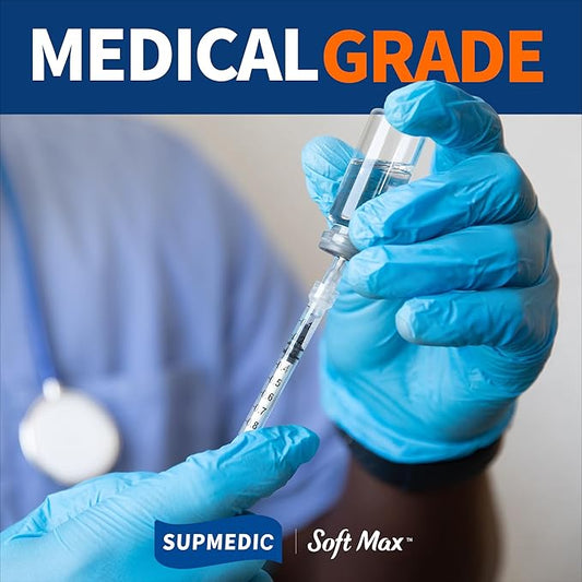100 Nitrile Gloves Blue Powder Free Latex Free Disposable Pack