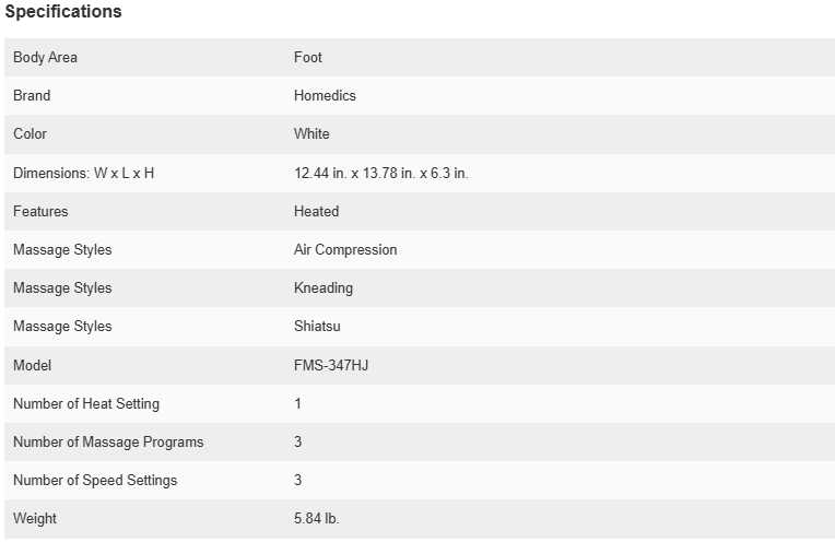 Homedics Shiatsu + Air 4.0 Foot Massager with Heat