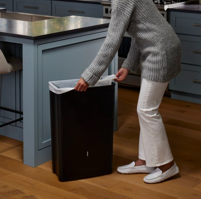 Kohler Rectangular Step Trash Can, 47 L, Stainless Steel