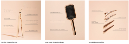 Kristin Ess Hair Signature Styling Set 3-in-1 Ceramic Flat Iron