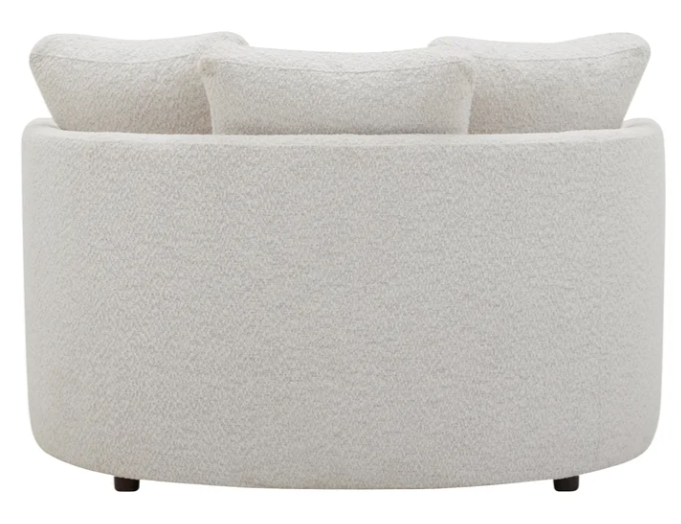 Holley Oversized Fabric Accent Chair with Storage Ottoman