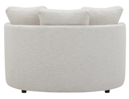 Holley Oversized Fabric Accent Chair with Storage Ottoman