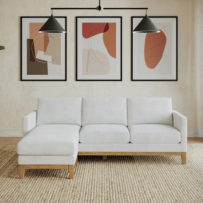 Evelynne Fabric Sectional with Ottoman – In-Box