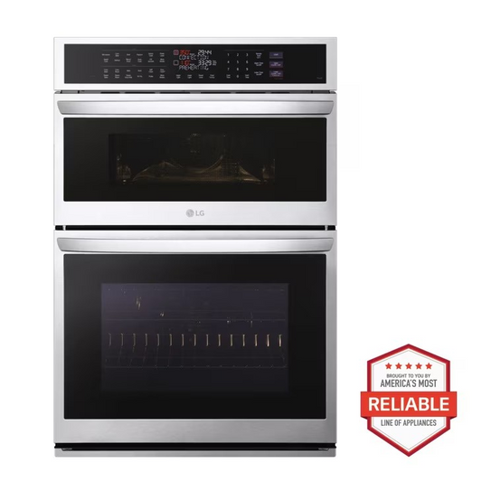 LG - WCEP6427F /00 - 1.7/4.7 cu. ft. Smart Combination Wall Oven with InstaView®, True Convection, Air Fry, and Steam Sous Vide