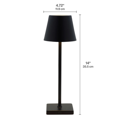 Mikasa Rechargeable 14-inch LED Lamps with Touch Control, Set of 2