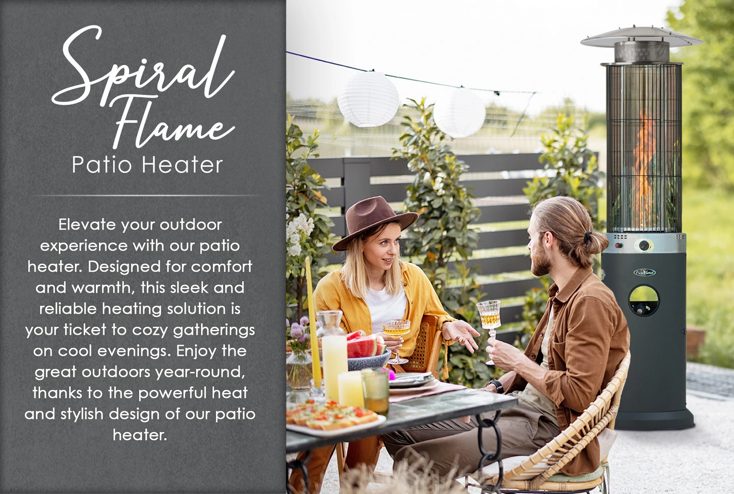 Fire Sense Spiral Flame Patio Heater