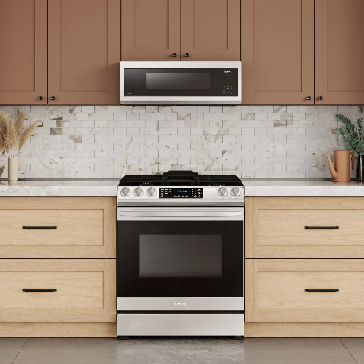 Samsung 1.1 cu. ft. Smart SLIM Over-the-Range Microwave with Wi-Fi and Voice Control Features