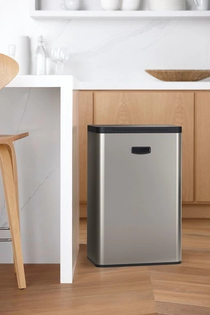 Kohler Rectangular Step Trash Can, 47 L, Stainless Steel