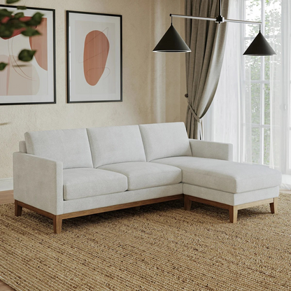 Evelynne Fabric Sectional with Ottoman – In-Box