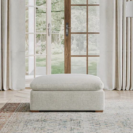 Thomasville Lowell Fabric Ottoman