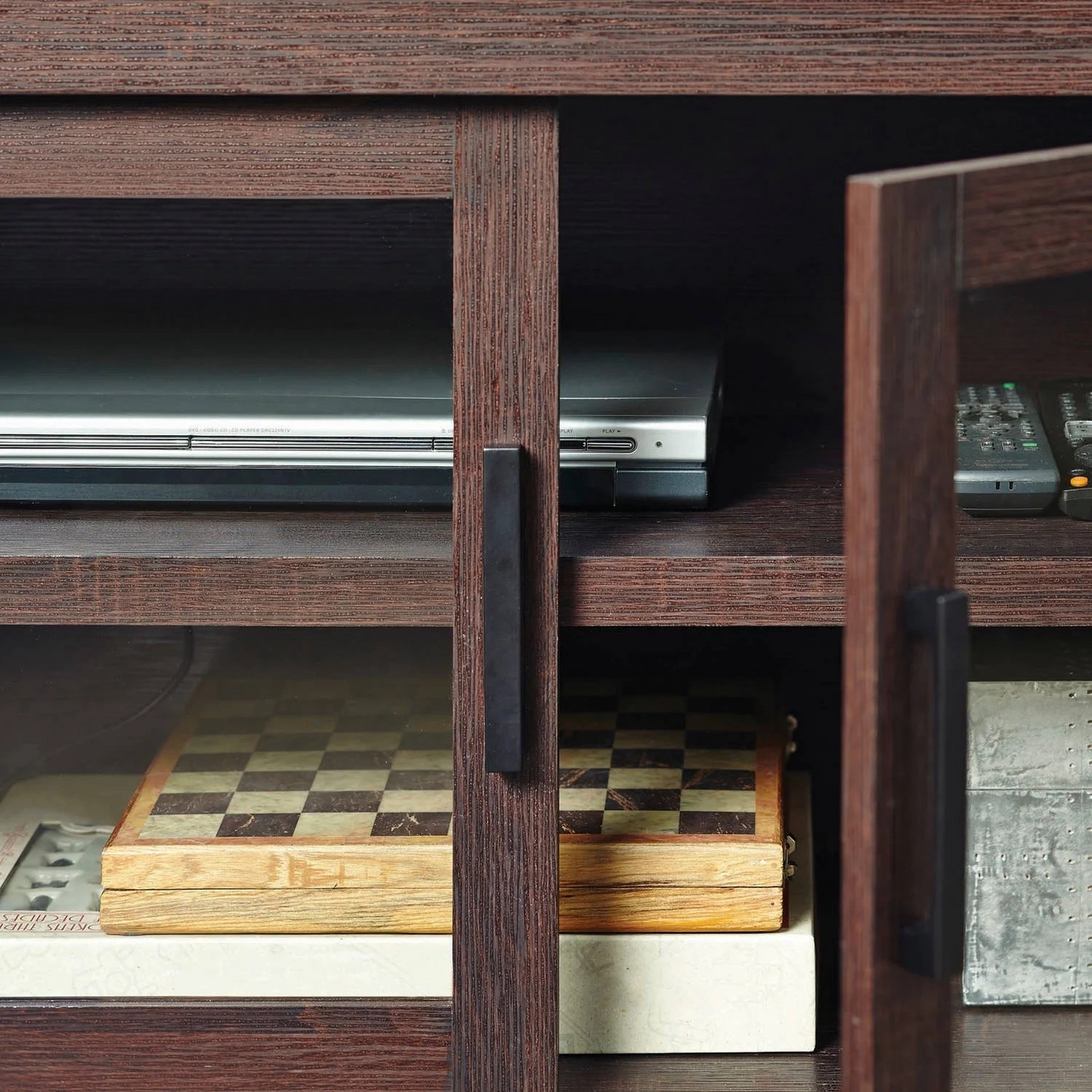 Espresso TV Stand-Better Homes and Gardens Steele TV Entertainment Center