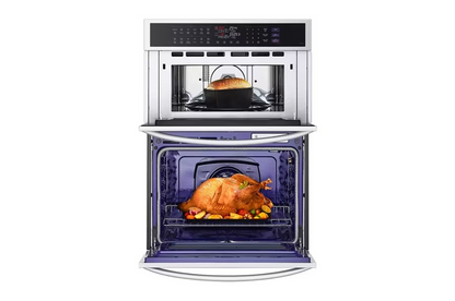 LG - WCEP6427F /00 - 1.7/4.7 cu. ft. Smart Combination Wall Oven with InstaView®, True Convection, Air Fry, and Steam Sous Vide