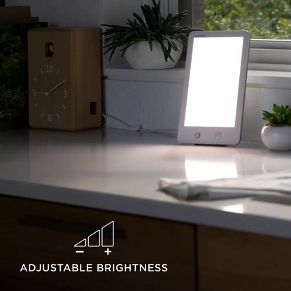 HappyLight Touch UV-Free LED Therapy Lamp 10,000 Lux White - Verilux: Seasonal Depression Relief, Wall Mountable