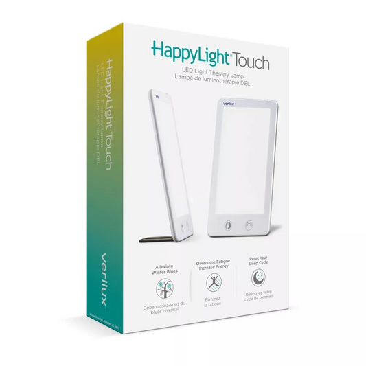HappyLight Touch UV-Free LED Therapy Lamp 10,000 Lux White - Verilux: Seasonal Depression Relief, Wall Mountable